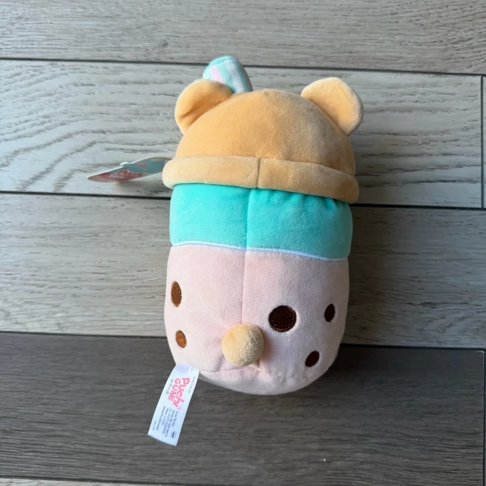 Puchi Gumi bubble tea-themed plush bear toy New With Tags